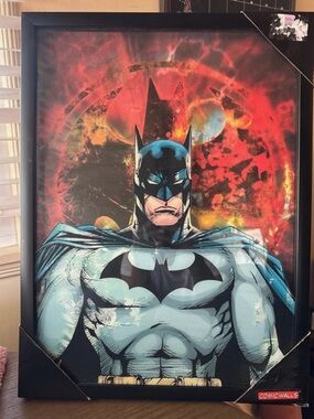 DC Comics Batman Framed Wall Poster 2022 3D holographic frame print